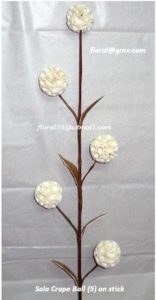 SOLA CRAPE BALL (5) ON STICK